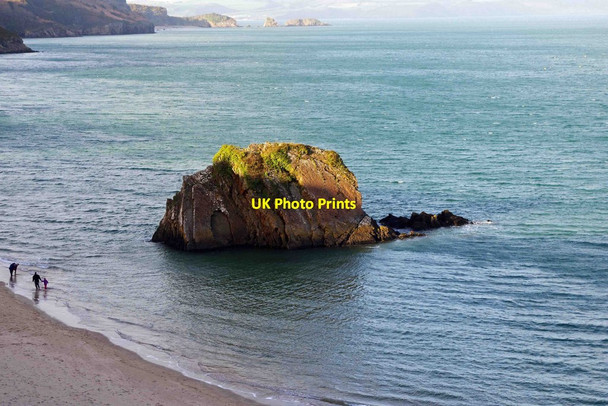 Photo 6"x4" Gosker Rock, North Beach, Tenby, Pembs Tenby\/Dinbych-y-pysgod c2015