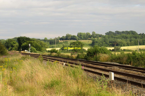 Photo 6"x4" The line to Oxford by Blockley level crossing Draycott\/SP1835 c2014