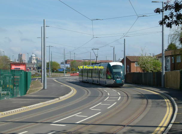 Photo 6"x4" Tram on Meadows Way West West Bridgford c2015