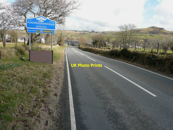 Photo 6"x4" Approaching Pontrhydfendigaid from the SW along the B4343 Pontrhydfendigaid c2015