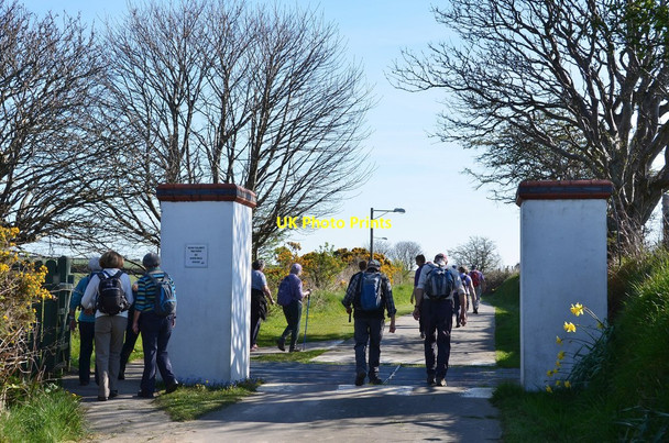 Photo 6"x4" Gate to Ballannette nature reserve Baldrine c2015