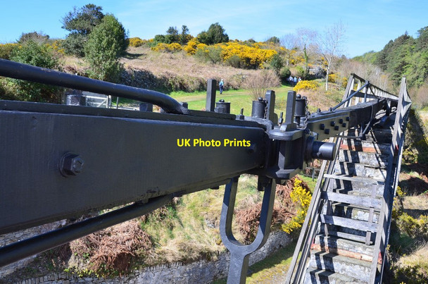Photo 6"x4" Connection to the pumping beam, Laxey Wheel Agneash c2015