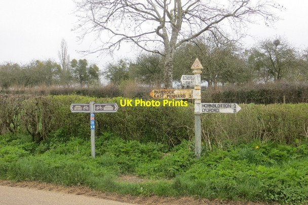 Photo 6"x4" Road sign, Lottisham Parbrook\/ST5636 c2015