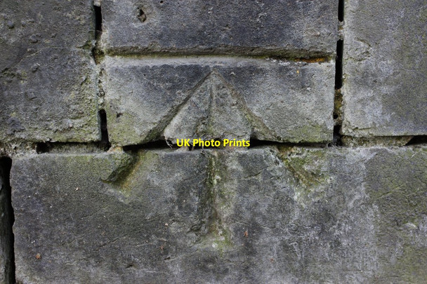 Photo 6"x4" Cut Bench Mark, Gelderd Road Railway Bridge Leeds\/SE3034 c2015