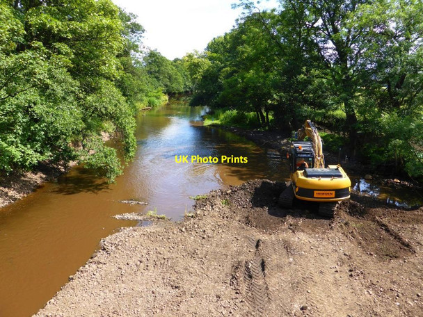 Photo 6"x4" River Carron downstream of Dunipace Bridge Bonnybridge c2014