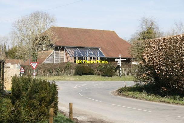 Photo 6"x4" Junction at Itchen Abbas Avington\/SU5332 c2015