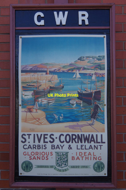 Photo 6"x4" St Ives poster - Kidderminster Town Station Kidderminster c2015