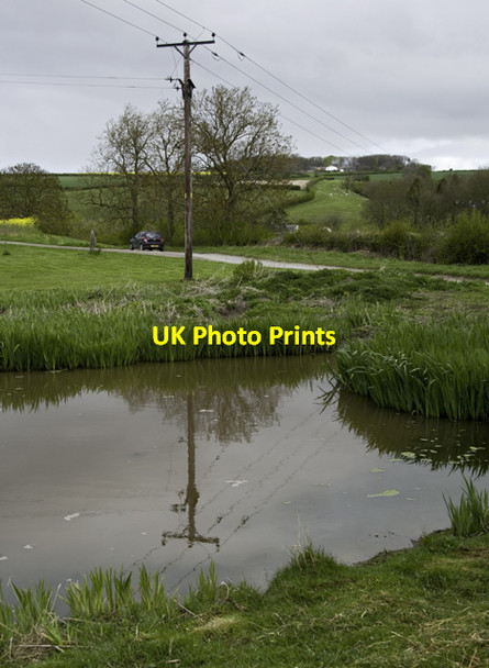 Photo 6"x4" Pond near Fimber, E Yorks Fimber c2015