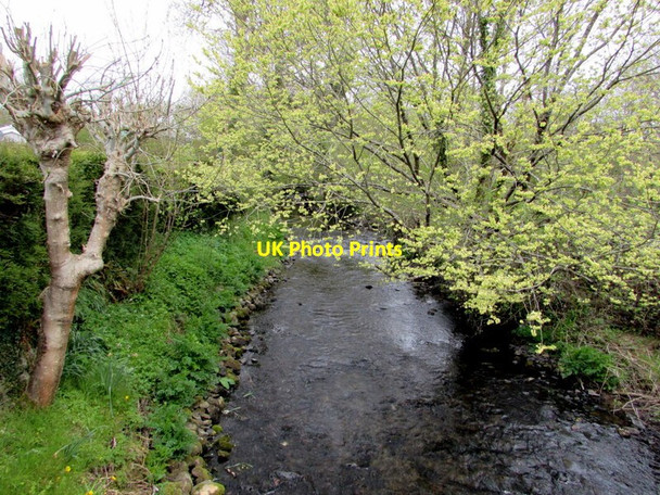 Photo 6"x4" Upstream along the Afon Marlas from Aberlash Road near Ammanford Ammanford\/Rhydaman c2015