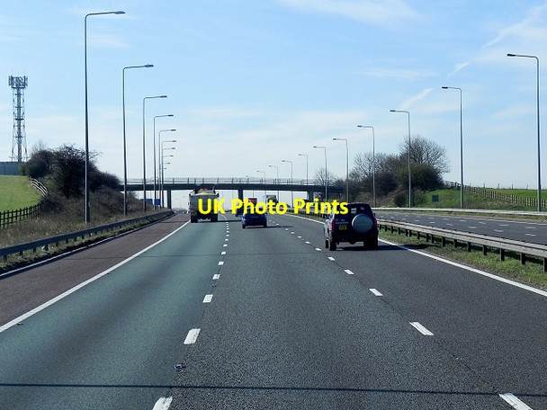 Photo 6"x4" Southbound M6 near Charnock Richard Charnock Green c2015