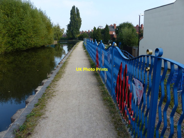Photo 6"x4" Fence along the towpath of the Coventry Canal Coventry c2014