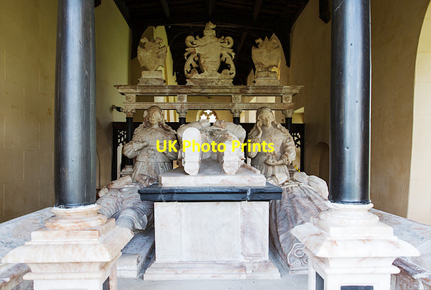 Photo 6"x4" St Bartholomew's Church, Blore - monument to William Bassett (2) Blore\/SK1349 c2015