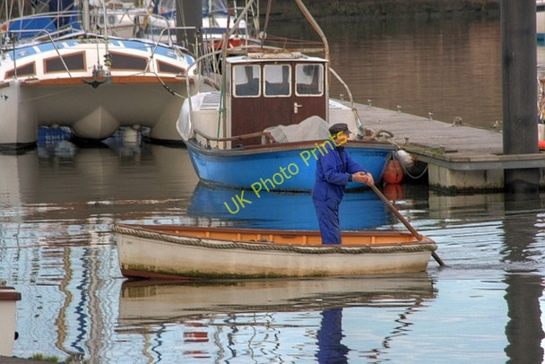 Photo 6"x4" Sculling the Tender Back to the Quayside Whitehaven\/NX9718 c2008
