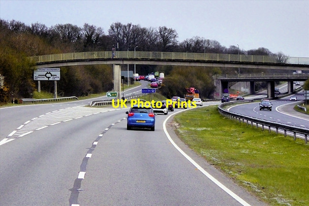 Photo 6"x4" End of A404, Start of A404M, Maidenhead Bypass Maidenhead c2015