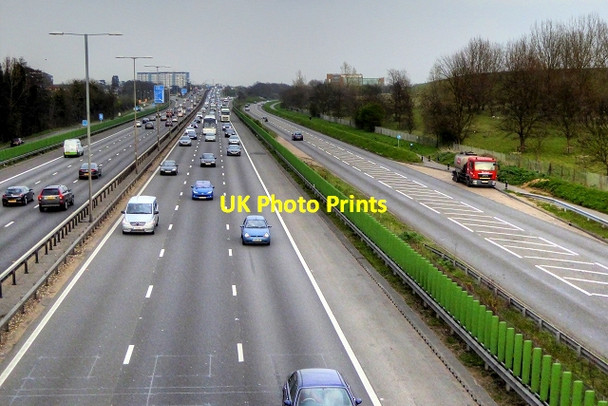 Photo 6"x4" M4 Motorway at Langley Slough\/SU9979 c2015