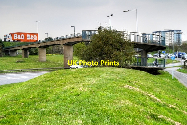 Photo 6"x4" Footbridge Across Langley Roundabout Slough\/SU9979 c2015