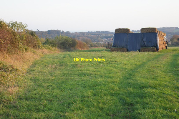 Photo 6"x4" Straw stack on Patching Hill Patching c2014