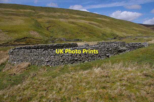Photo 6"x4" Sheepfold, Fossdale Gill Hardraw c2015