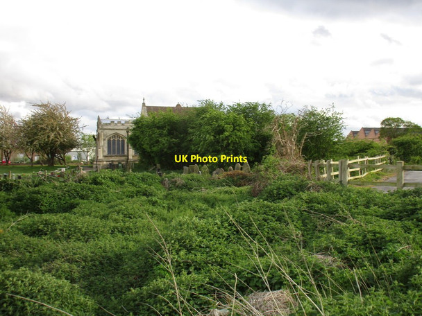 Photo 6"x4" St. Oswald's Kirk Sandall from the north Barnby Dun c2015