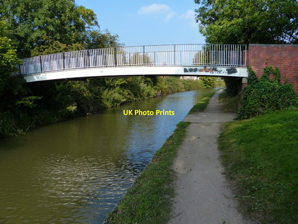 Photo 6"x4" Bridge 9A: Longford Footbridge Longford\/SP3483 c2014
