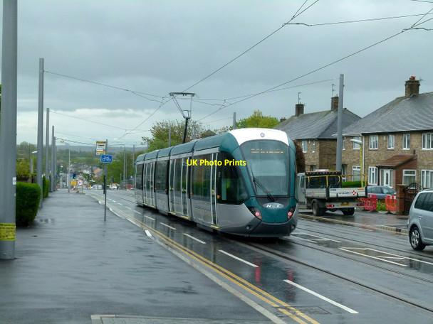 Photo 6"x4" Test Tram on Farnborough Road Clifton\/SK5434 c2015