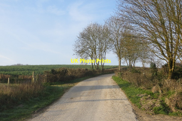 Photo 6"x4" A white road Wynford Eagle c2015