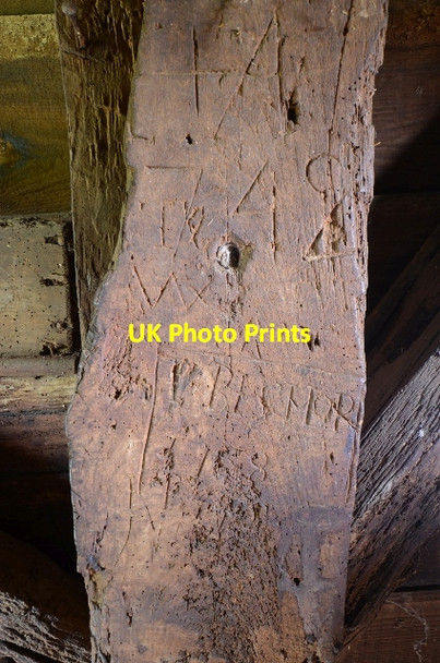 Photo 6"x4" Bourn Postmill - Graffiti Caxton c2015