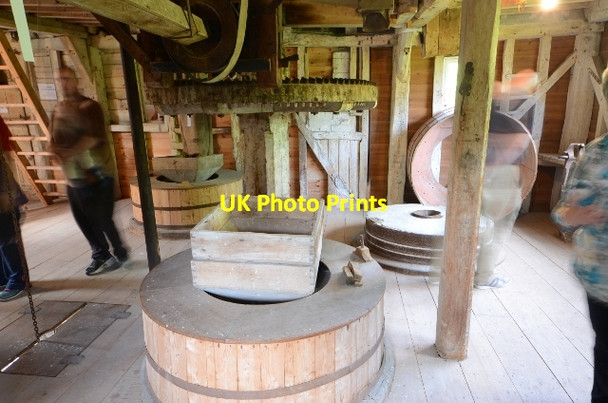 Photo 6"x4" Topcliffe Watermill - Stone floor Meldreth c2015