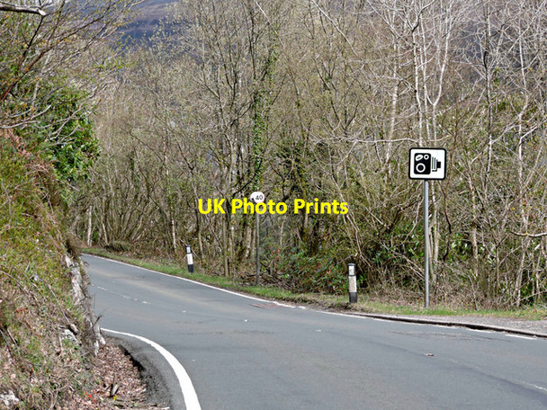 Photo 6"x4" Camera sign on Rosneath Road at Mambeg Mambeg c2015