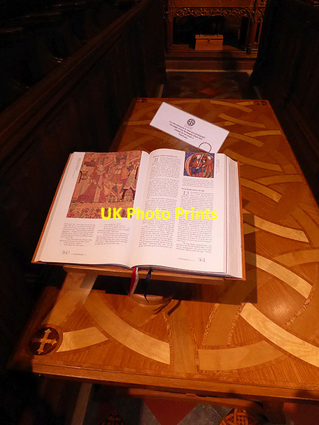 Photo 6"x4" The Norwegian Bible in St Magnus Cathedral Kirkwall c2015