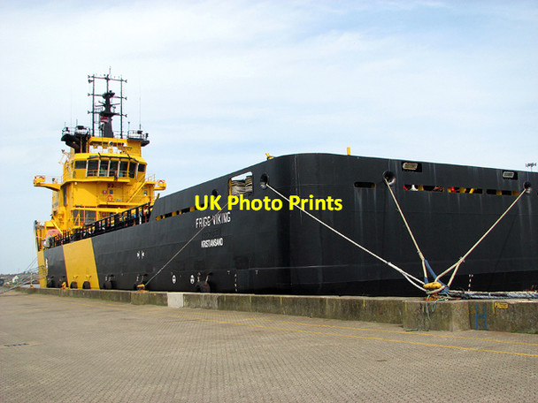 Photo 6"x4" Frigg Viking, moored at Bollard Quay Great Yarmouth c2015