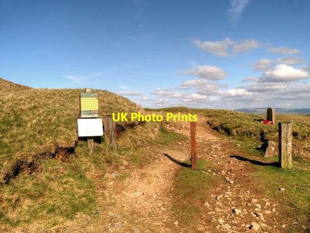 Photo 6"x4" Track onto the Moor at Nick of Pendle Sabden c2015