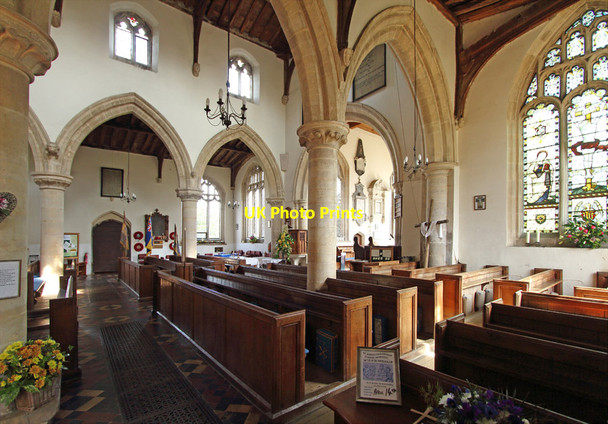 Photo 6"x4" St John the Evangelist, Ryhall - Interior Ryhall c2015