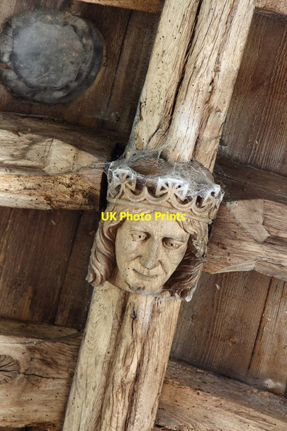 Photo 6"x4" All Saints, Little Casterton - Roof boss Stamford\/TF0207 c2015