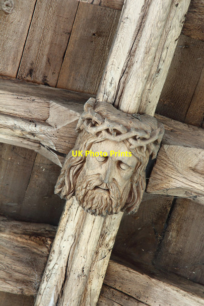 Photo 6"x4" All Saints, Little Casterton - Roof boss Stamford\/TF0207 c2015