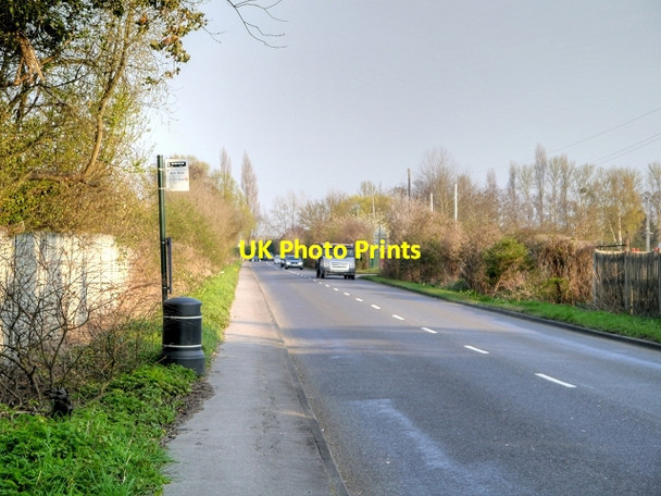 Photo 6"x4" Bus Stop on Datchet Road Datchet Common c2015