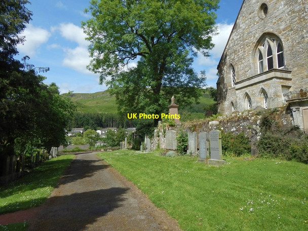 Photo 6"x4" Strathblane Cemetery Strathbalne c2014