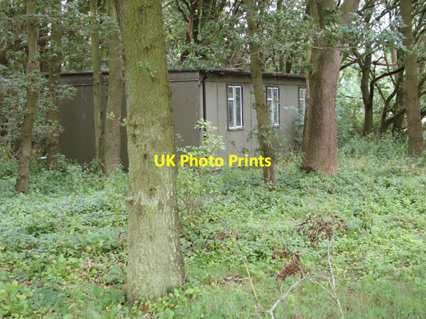 Photo 6"x4" Ex-RAF building amongst the trees Grang c2014