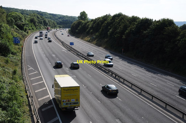 Photo 6"x4" The M5 motorway at Clapton-in-Gordano Clapton in Gordano c2014