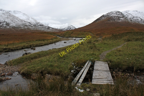 Photo 6"x4" Footbridge, Allt Beithe Garbh River Affric\/NH0719 c2008