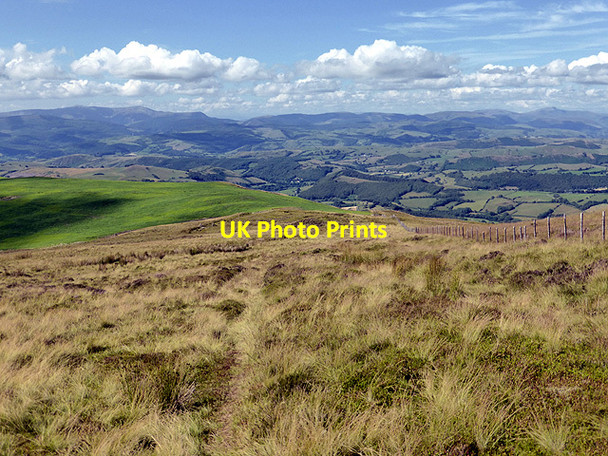 Photo 6"x4" Above Clipyn Du looking over the Dulas Valley Aberhosan c2014