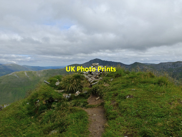 Photo 6"x4" Summit cairn, Ciste Dhubh Ciste Dhubh\/NH0616 c2014