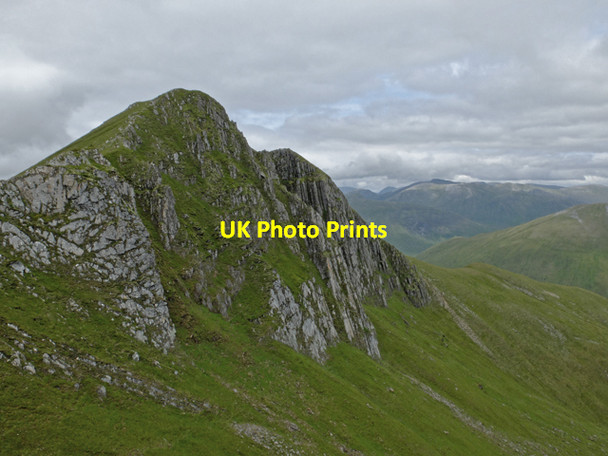 Photo 6"x4" Nearing the top of Ciste Dhubh Ciste Dhubh\/NH0616 c2014