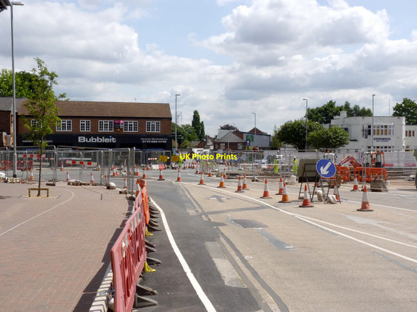 Photo 6"x4" Station Road\/Middle Street crossroads Beeston\/SK5236 c2014