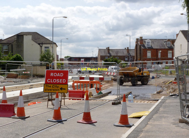 Photo 6"x4" Middle Street closed at Regent Street Beeston\/SK5236 c2014
