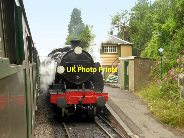 Photo 6"x4" The Watercress Line, 31806 at Medstead and Four Marks Railway Station Four Marks c2014