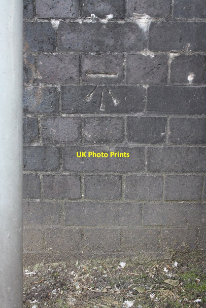 Photo 6"x4" Benchmark on Railway Bridge, All Saints Road Leicester c2014