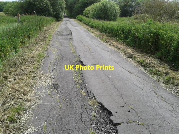 Photo 6"x4" Badly damaged Butleigh Drove Nythe\/ST4234 c2014