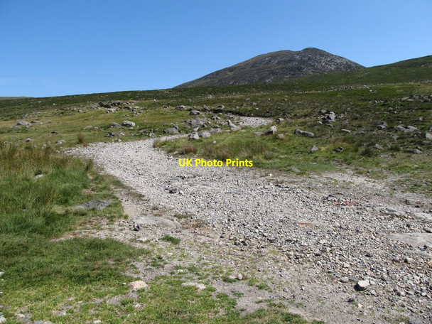 Photo 6"x4" The Trassey Track winding its way up the valley from the mountain wall Kilcoo c2014