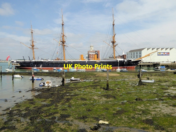 Photo 6"x4" Portsmouth Historic Dockyard, HMS Warrior Portsea c2014